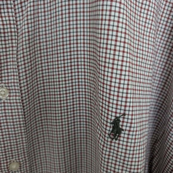 Men's Polo Ralph Lauren Long Sleeve Button up Red/Green Plaid Size 3XB - Picture 2 of 9